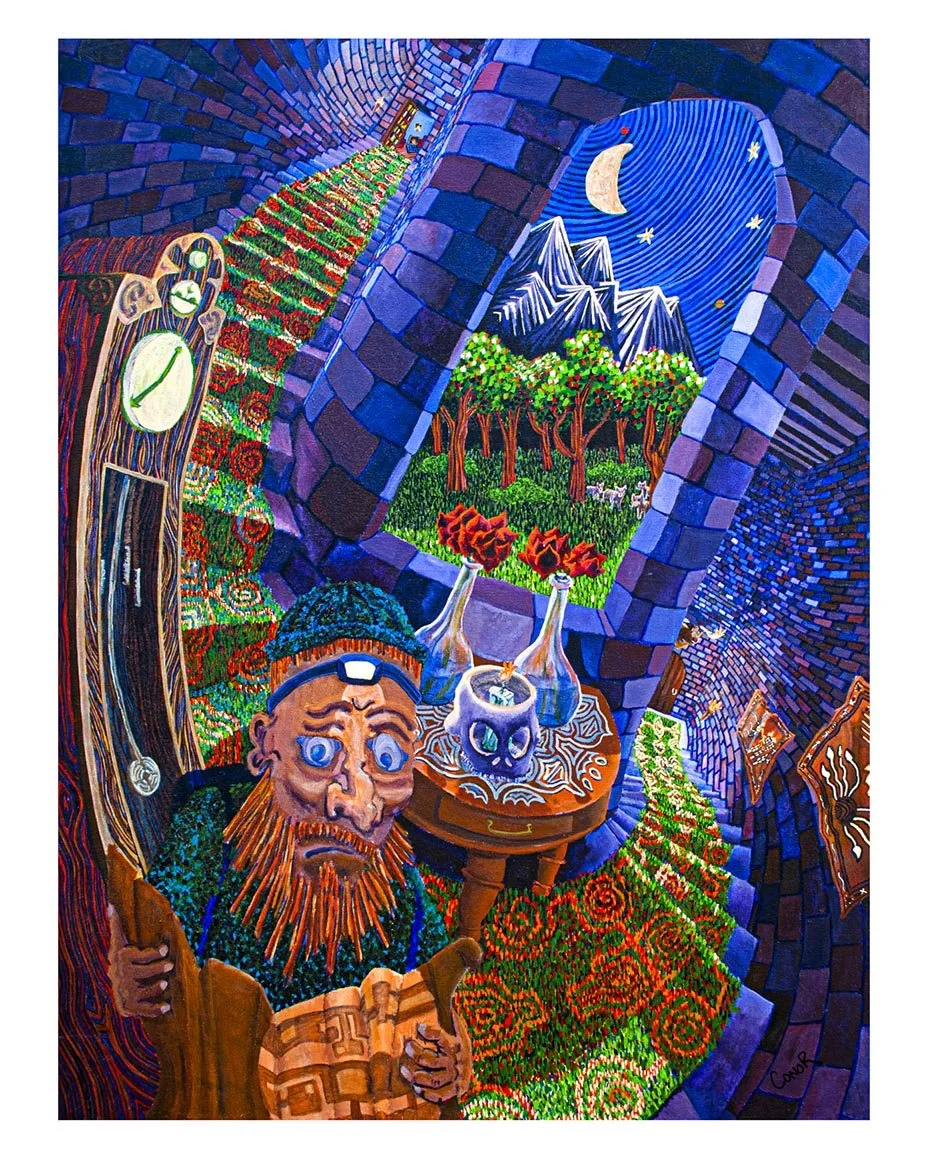 Around Here Somewhere     -     3'x4' Acrylic Painting