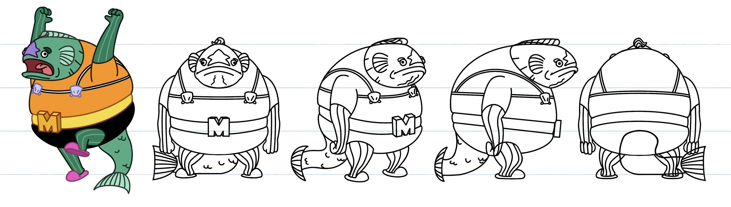 Mermaid Man as a Fish