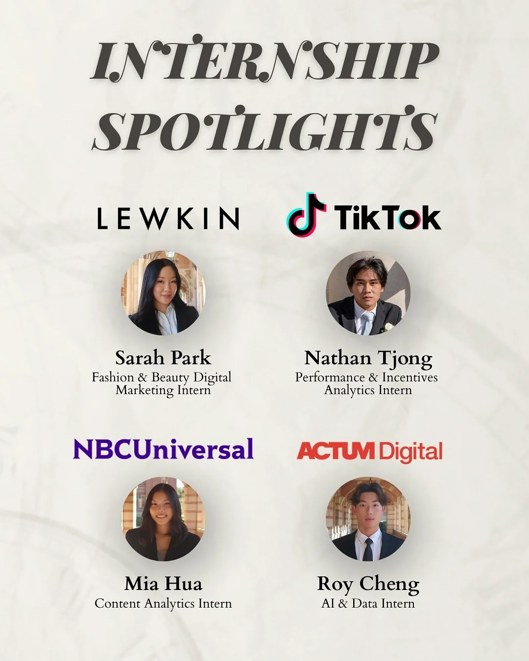 This summer our brothers have been interning at top companies across business, tech, entertainment, and more! We&rsquo;re proud to see their hard work, passion and leadership in action and can&rsquo;t wait to see them bring their skills back to campu