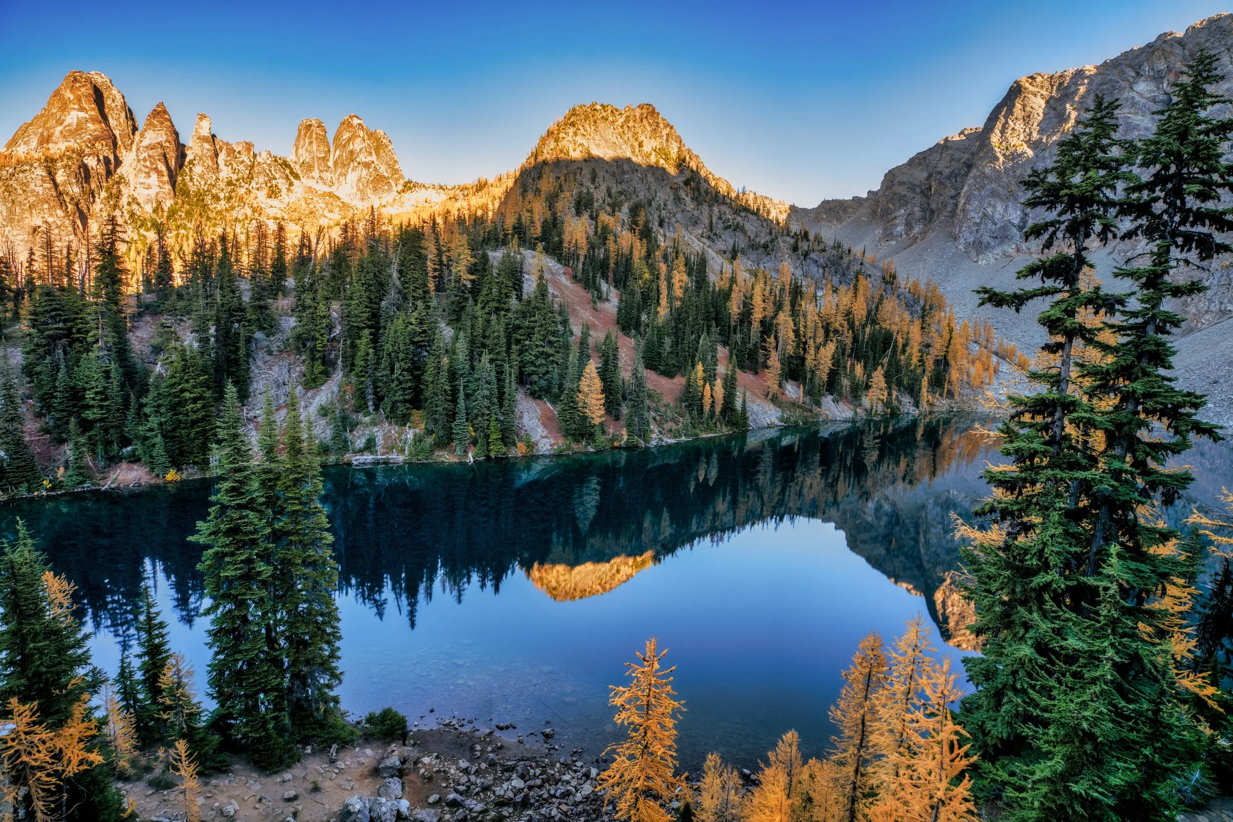 Blue Lake in Fall