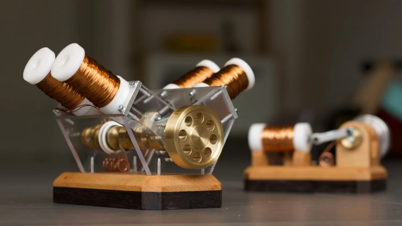 Making a V4 Solenoid Engine