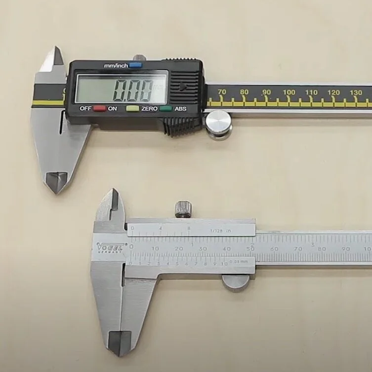 Schuifafmetingen gewone slijpmachines, 2 stuks 6 machinist roestvrij staal splice calipers set outdoor indoor meetregelaar gereedschap Caliper Clay Sculptuur keramiek meetinstrumenten
