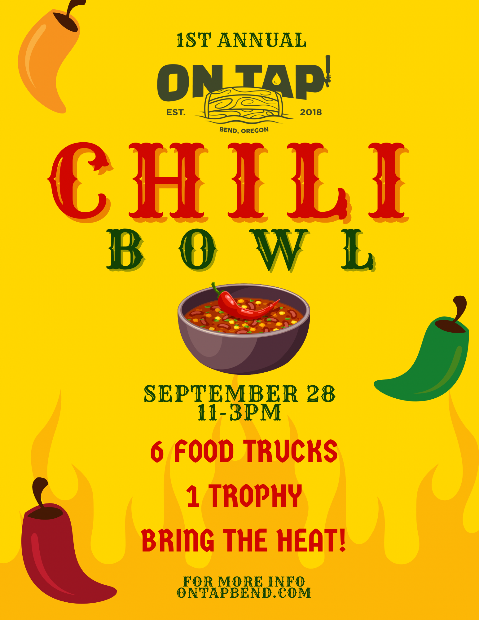 1st Annual On Tap Chili Bowl (A Food Truck Chili Cook-off) 