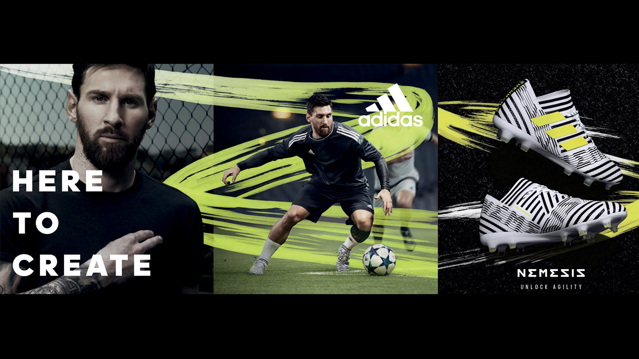 adidas football here to create