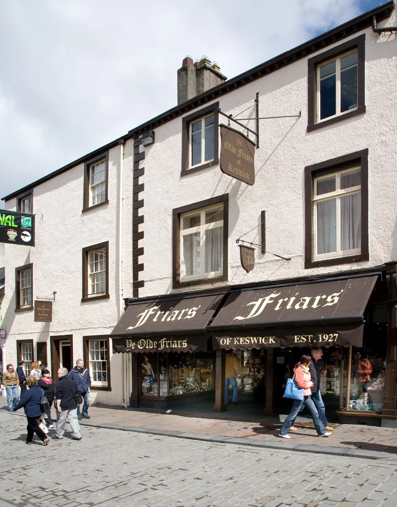 Friars of Keswick Friars is a family business specialising in luxury chocolate and unique gifts since 1927. Our gifts are designed in-house so you will not find them anywhere else. We want to make it easy for you to be original, so you can give gifts that taste and look amazing and will be remembered. We love new products (perhaps because we get bored easily!), so every Valentine’s Day, Easter, Summer, Halloween and Christmas we launch a new range. 6–8 Market Square, Keswick, CA12 5JD 017687 72234