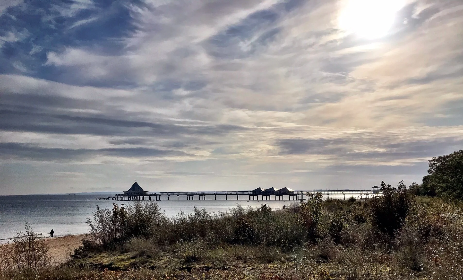 The Heringsdorf pier on the island of Usedom.