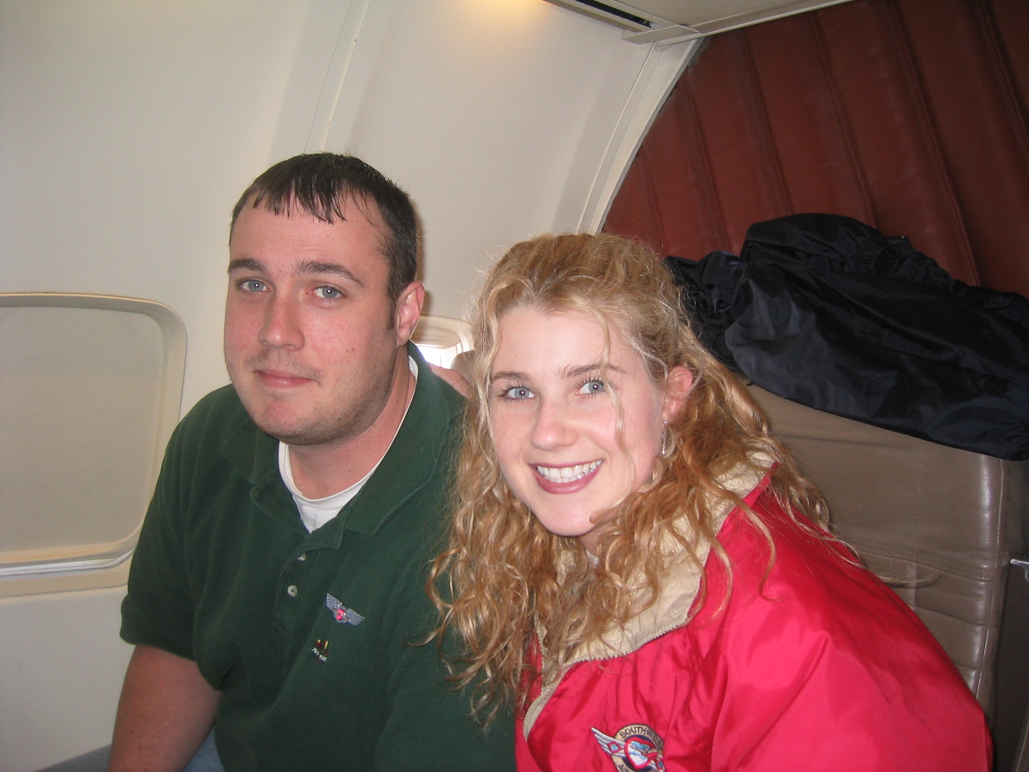 Vegas2003_FC & Attendant  - Airplane.JPG