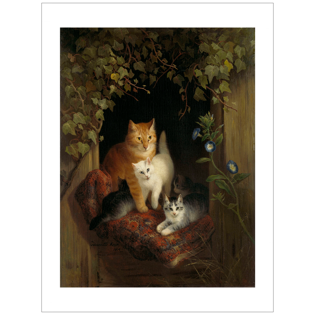 Ronner-Knip - Cat with Kittens 1844.png