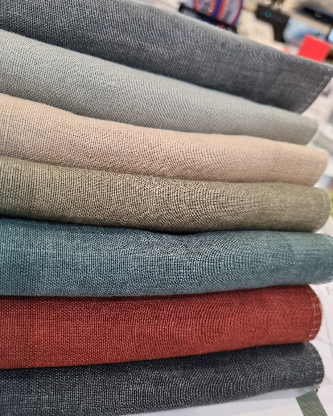 We will be dying these shades during the next 10 days.  Med weight 100 % Linen.