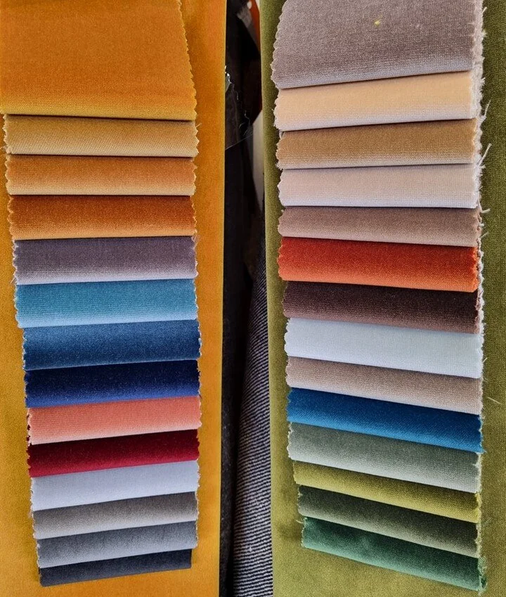 Our new heavy upholstery velvet or heavy drapes quality , this is a fully washable matt finish hard wearing velvet at R390 per metre incl.