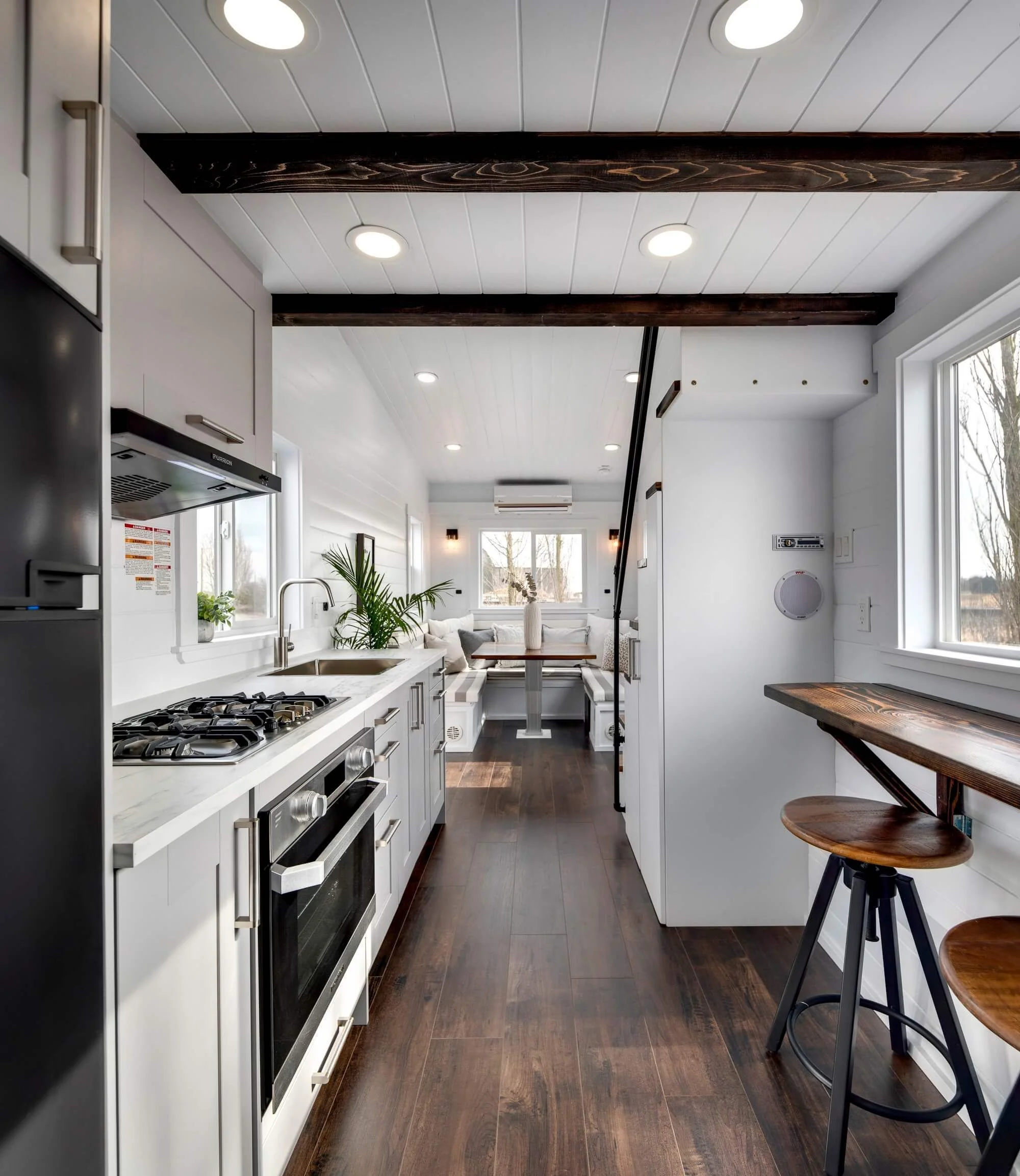 Interior of the Mint Aero tiny house
