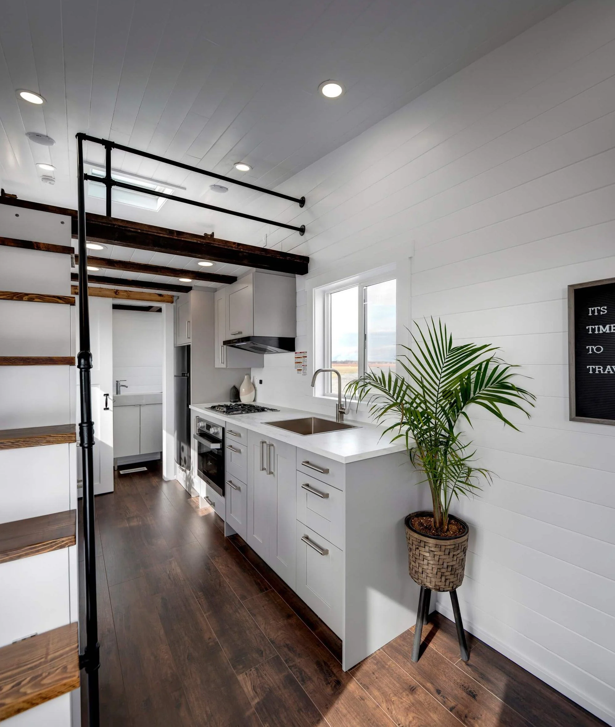 Interior of the Mint Aero tiny house