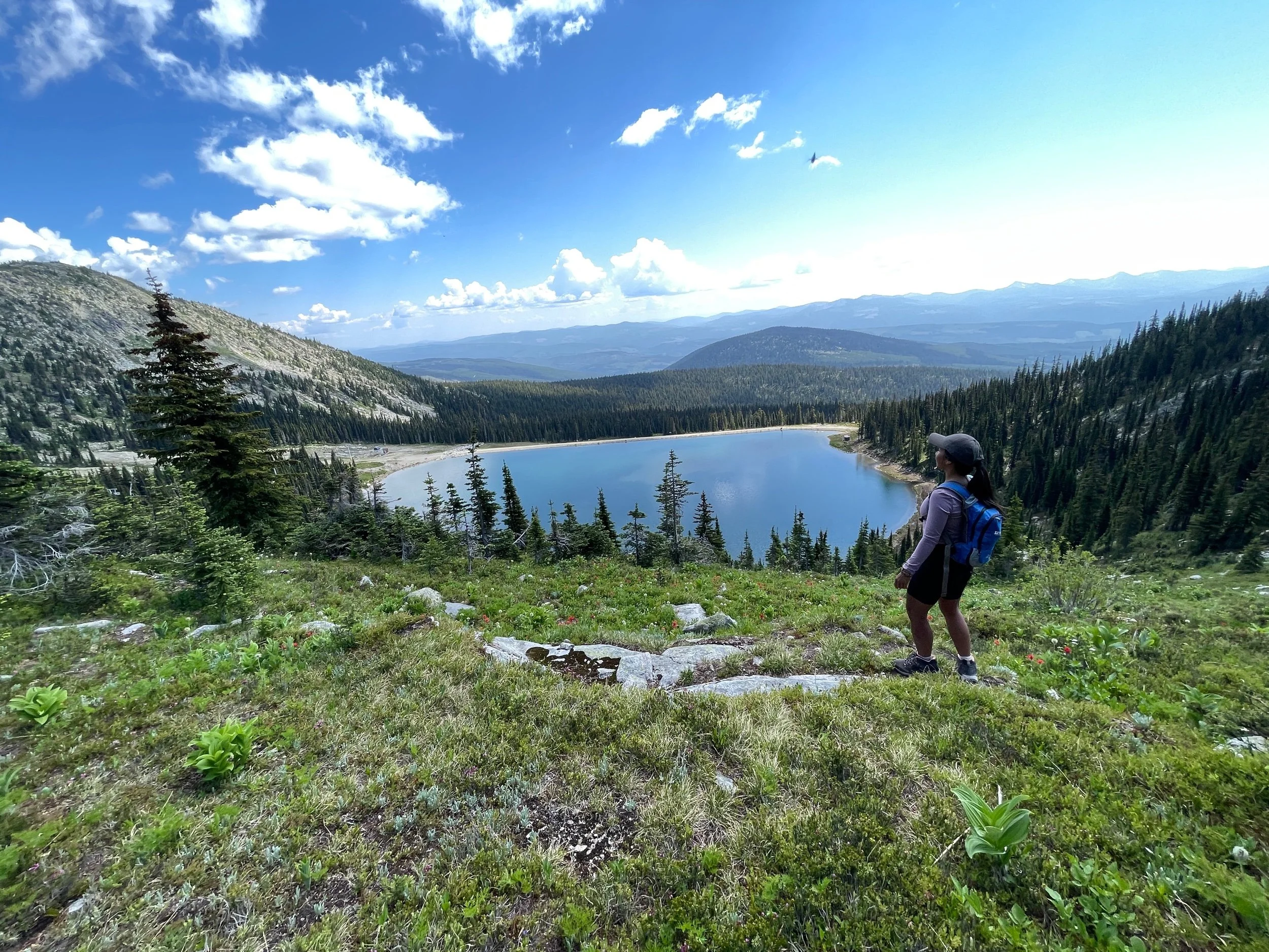 Majestic Rhonda Lake Hiking Trail on Big White Mountain