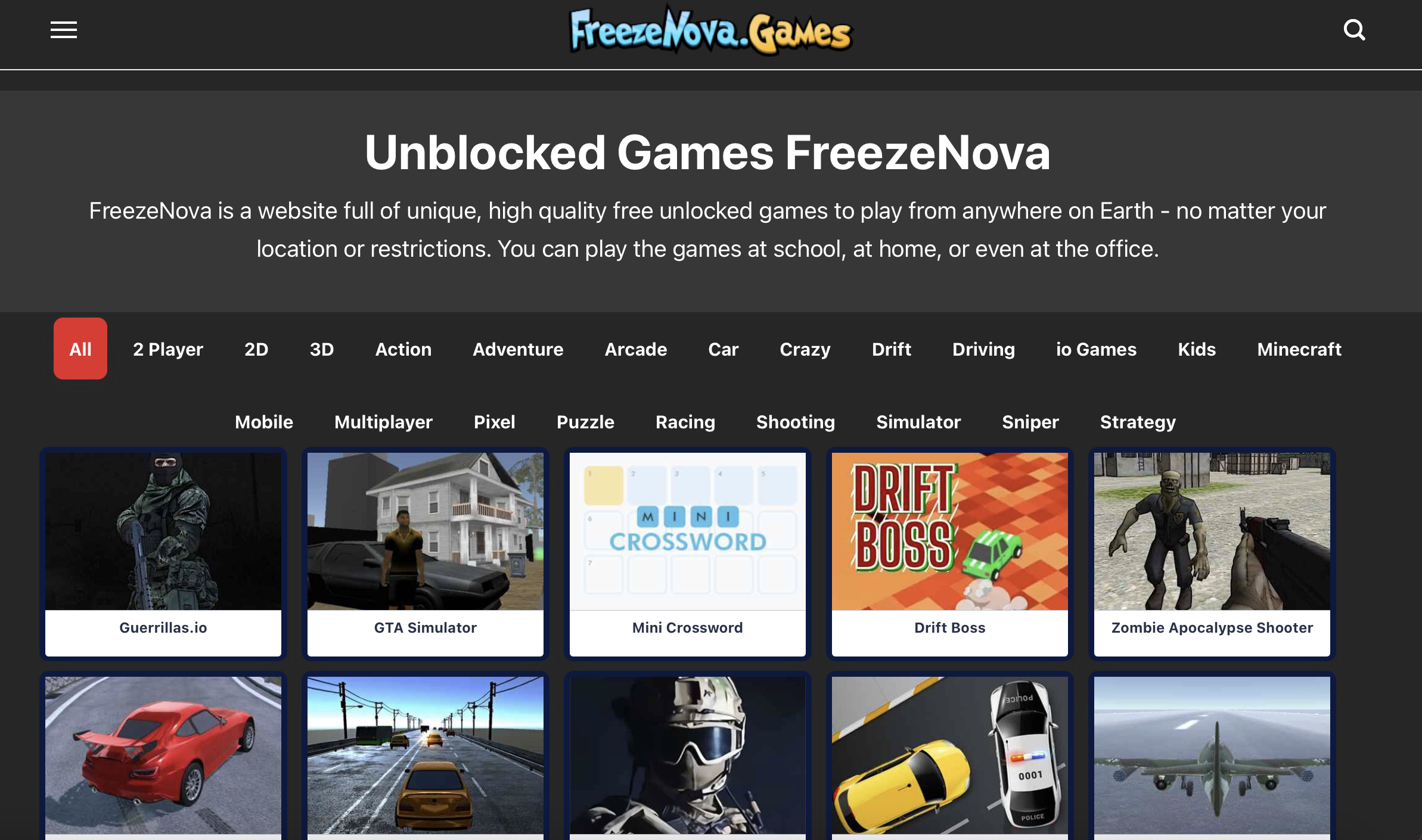 Features of Unblocked Games Freezenova — Exploratory Glory Travel Blog