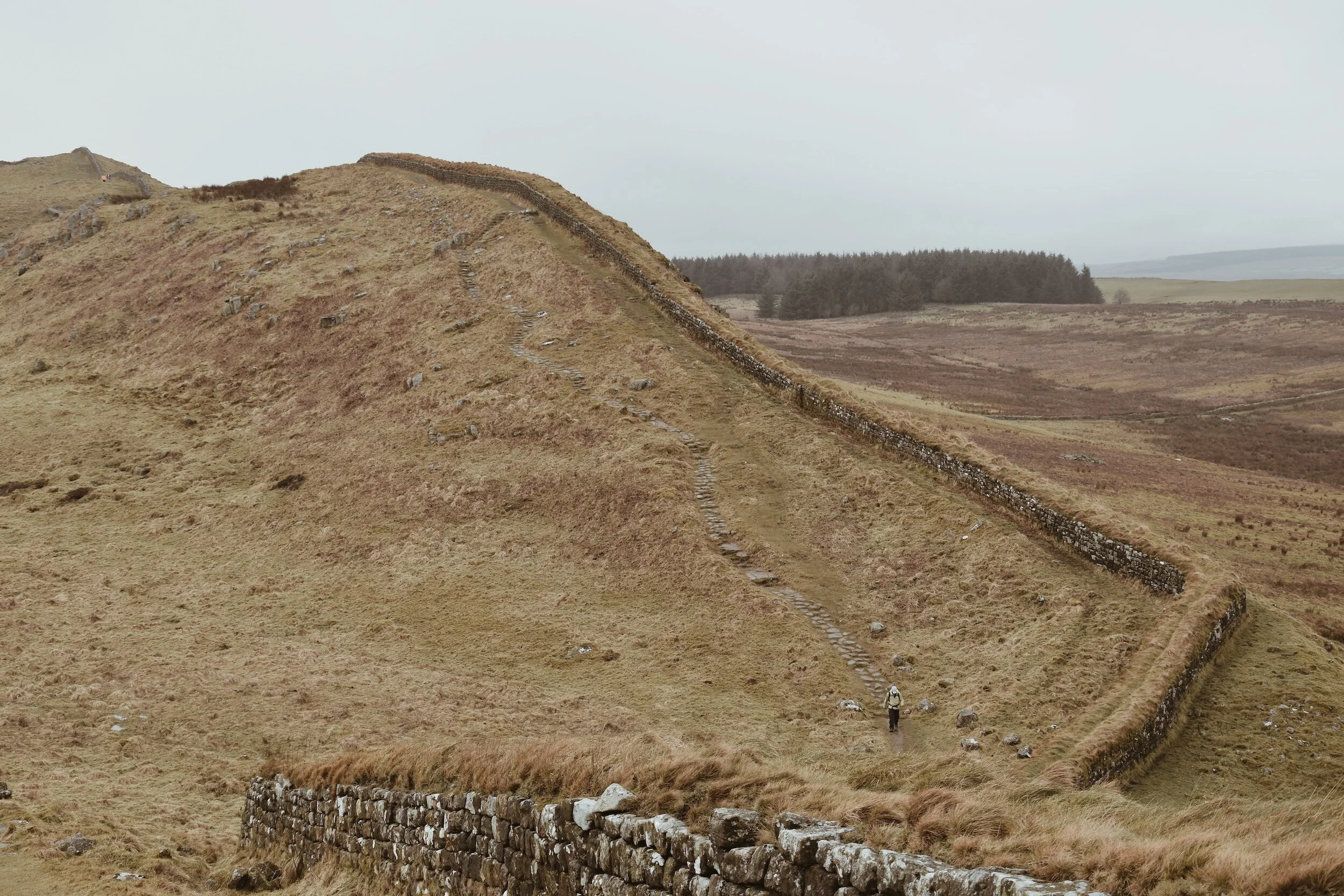 Hadrian's Wall in the north of England