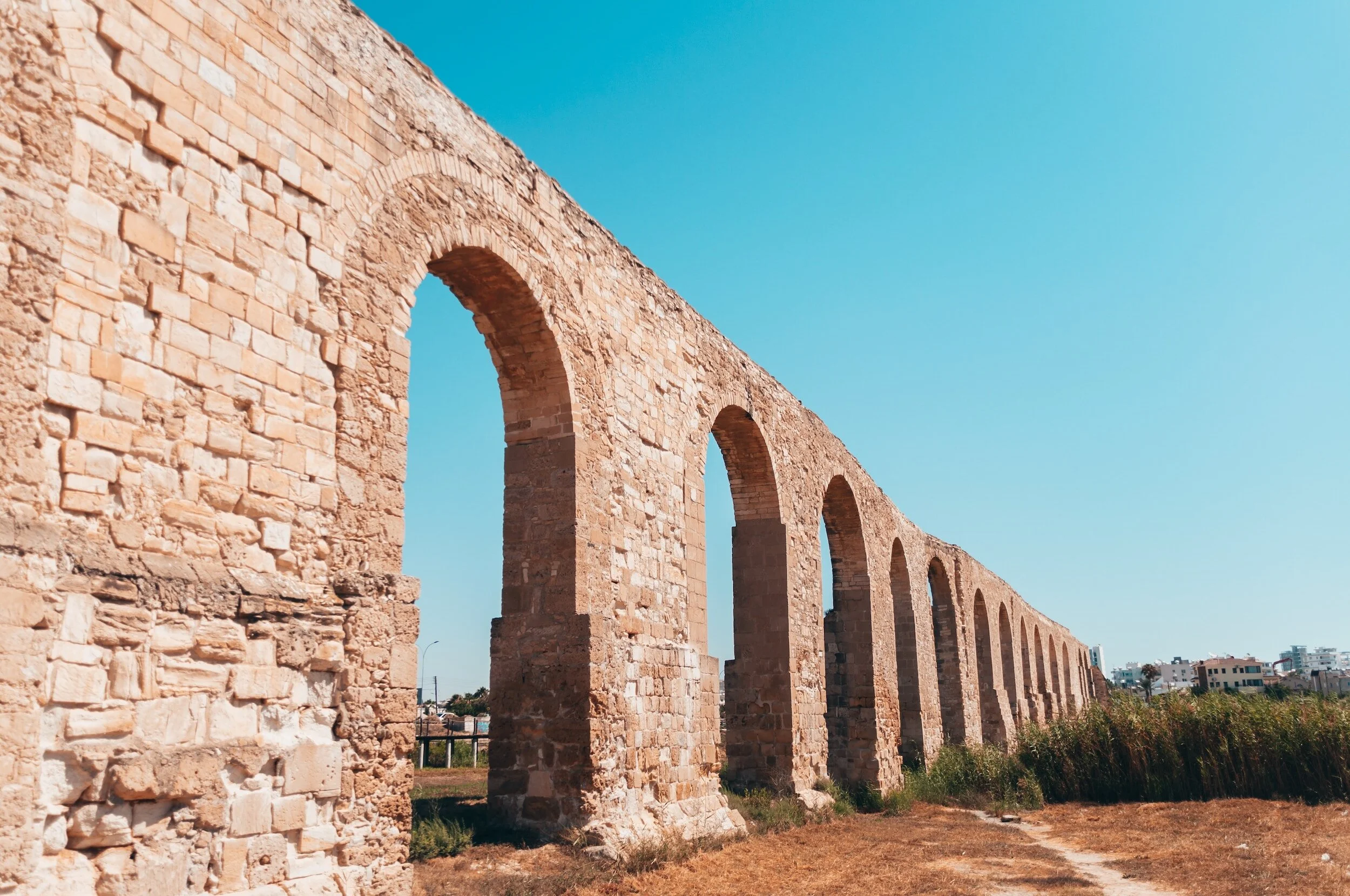An aqueduct in Larnaca, cyprus