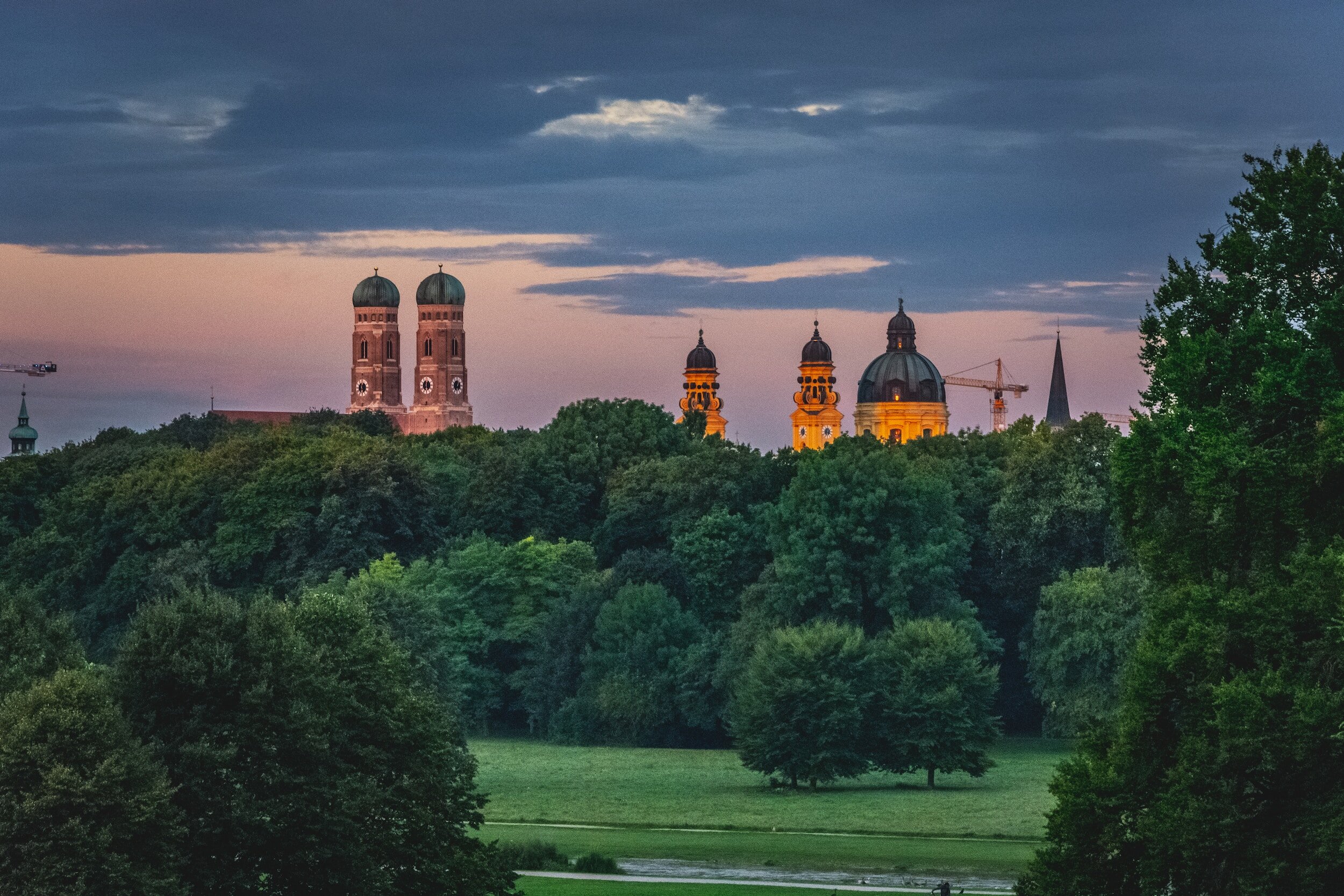 A view of a church in Munich