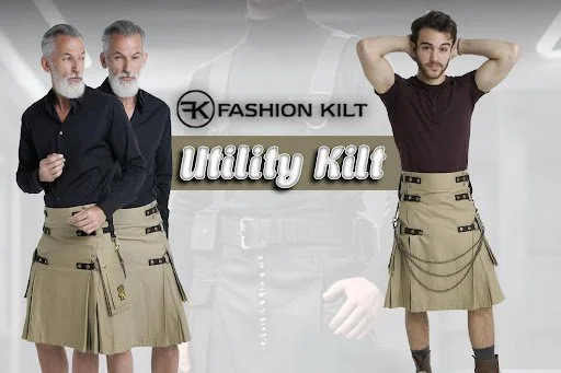 Kilts Near Me BUCHANAN TARTAN UTILITY KILT Scottish Kilt Belt