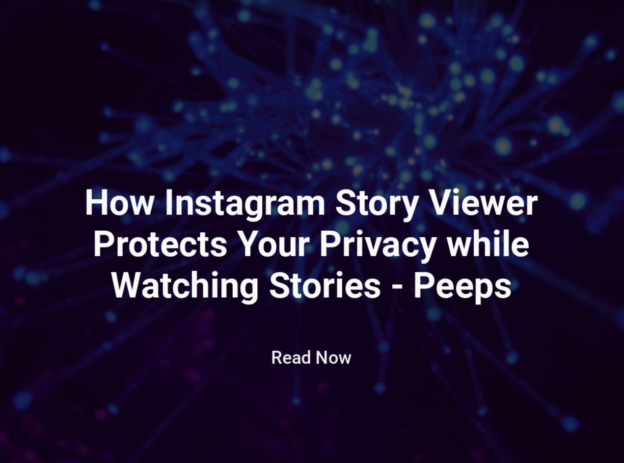 How Instagram Story Viewer Protects Your Privacy while Watching Stories - Peeps