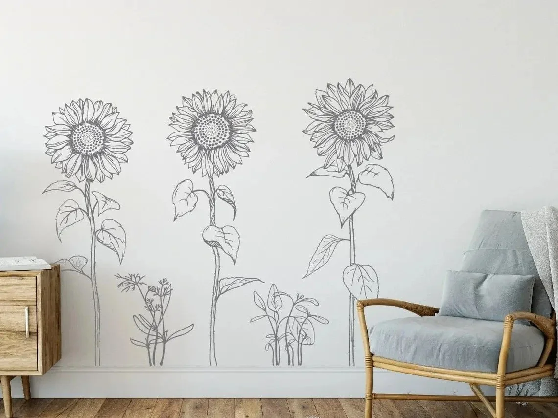 Flower Wall Decals for Different Rooms