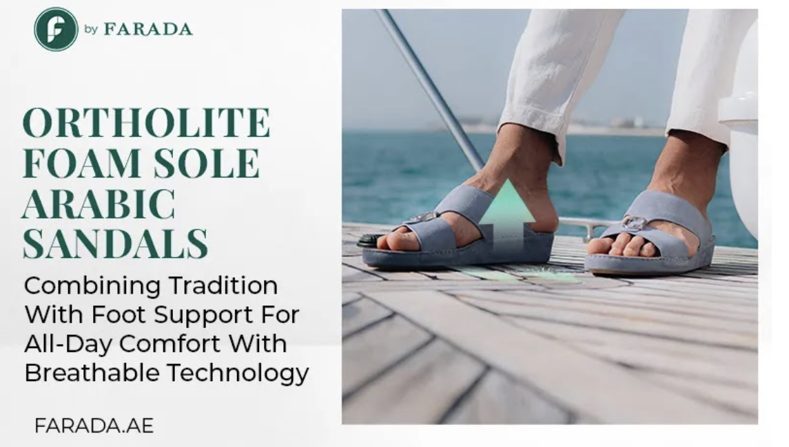 Ortholite Foam Sole Arabic Sandals: Combining Tradition With Foot Support For All-Day Comfort With Breathable Technology 