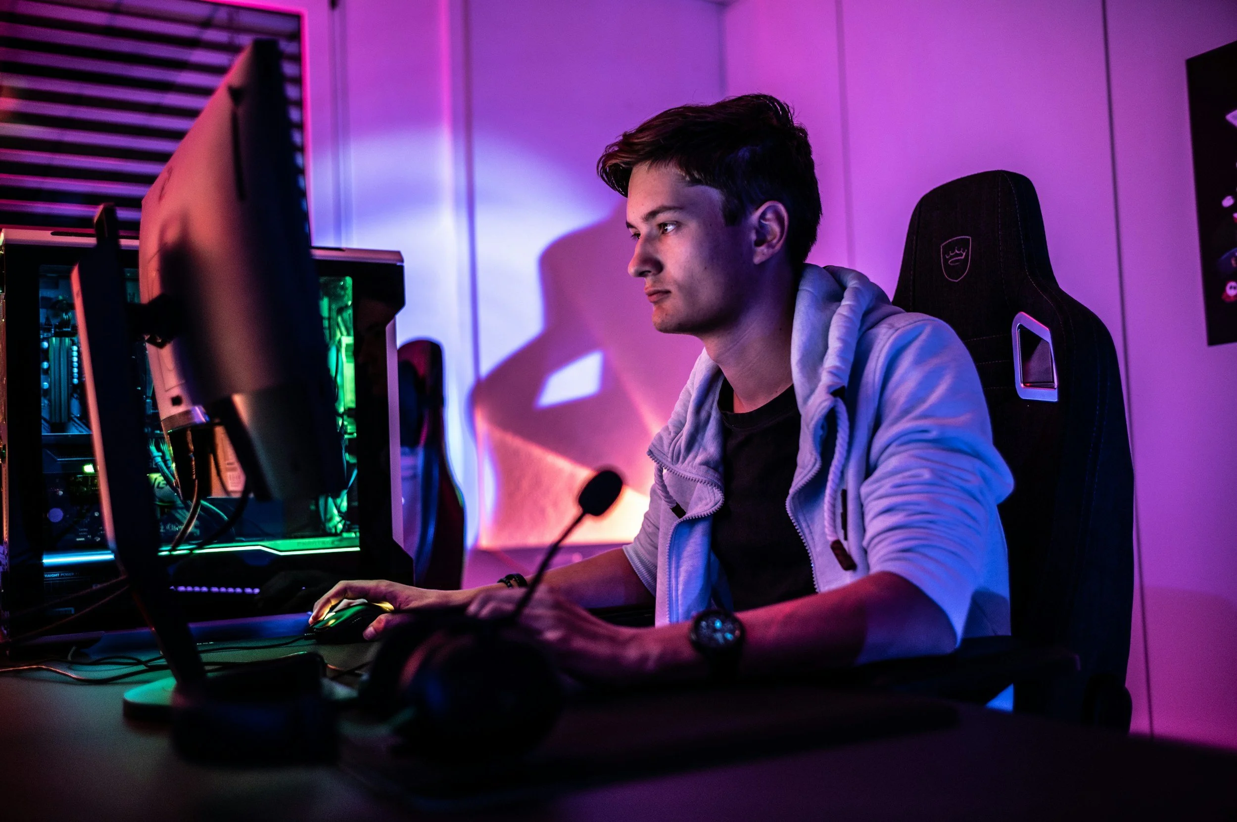 Color Prediction Games: Skill, Luck, or Both?