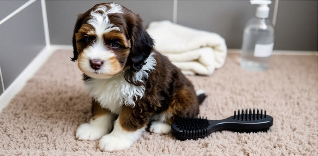 Health and Grooming Essentials for Mini Bernedoodle Puppies