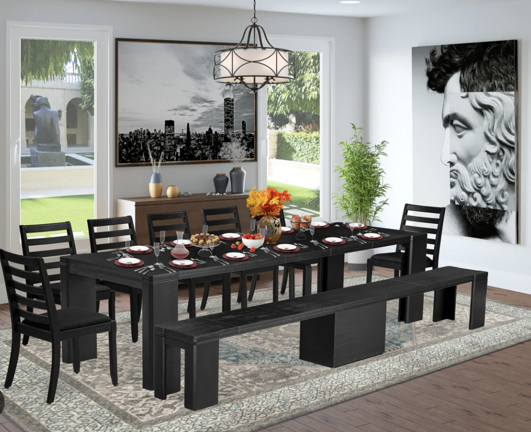 The Timeless Charm of a Black Wood Dining Table for Modern Homes