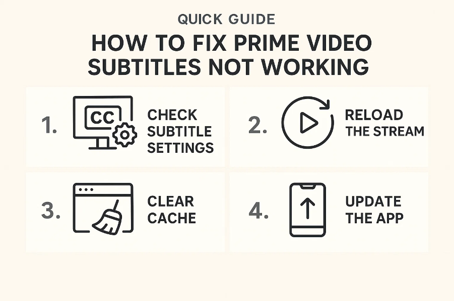 Quick Guide: How to Fix Prime Video Subtitles Not Working