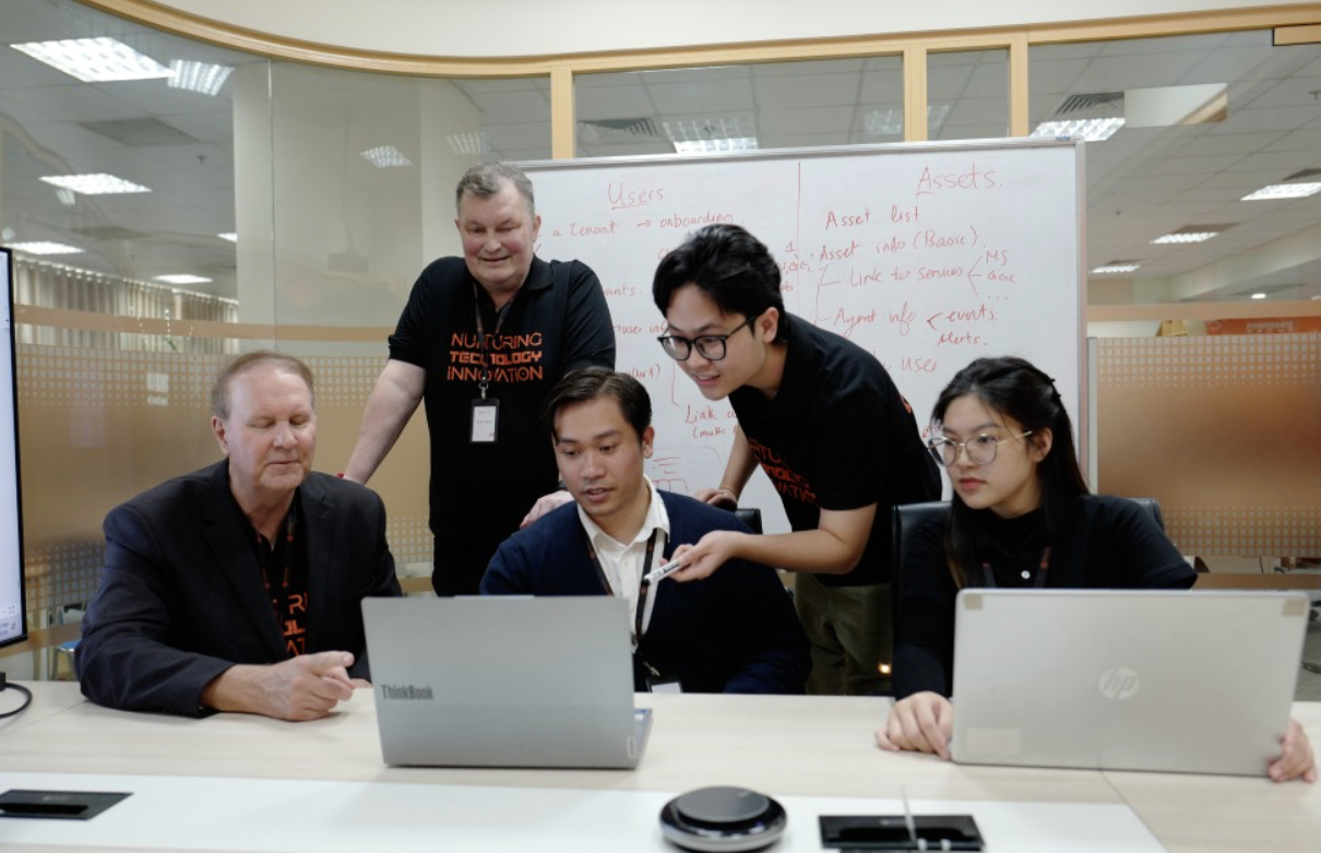 a team of web developers