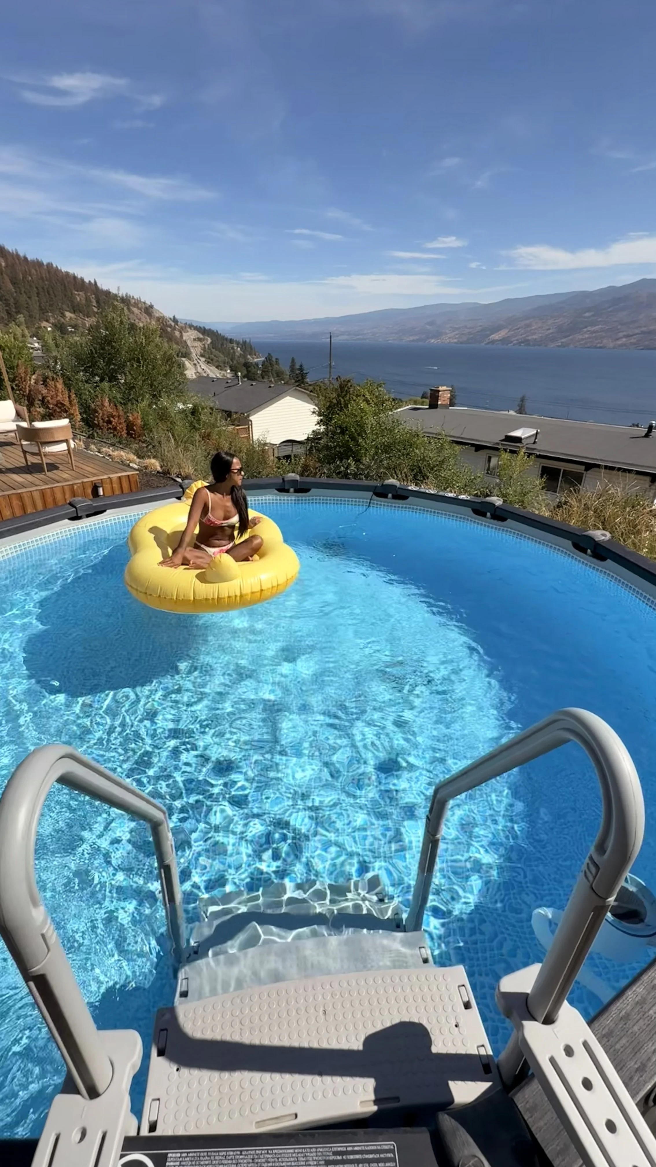 The pool at Khaluna Lake House
