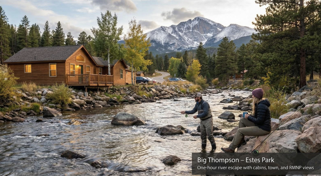 Fishing at Big Thompson River – Estes Park