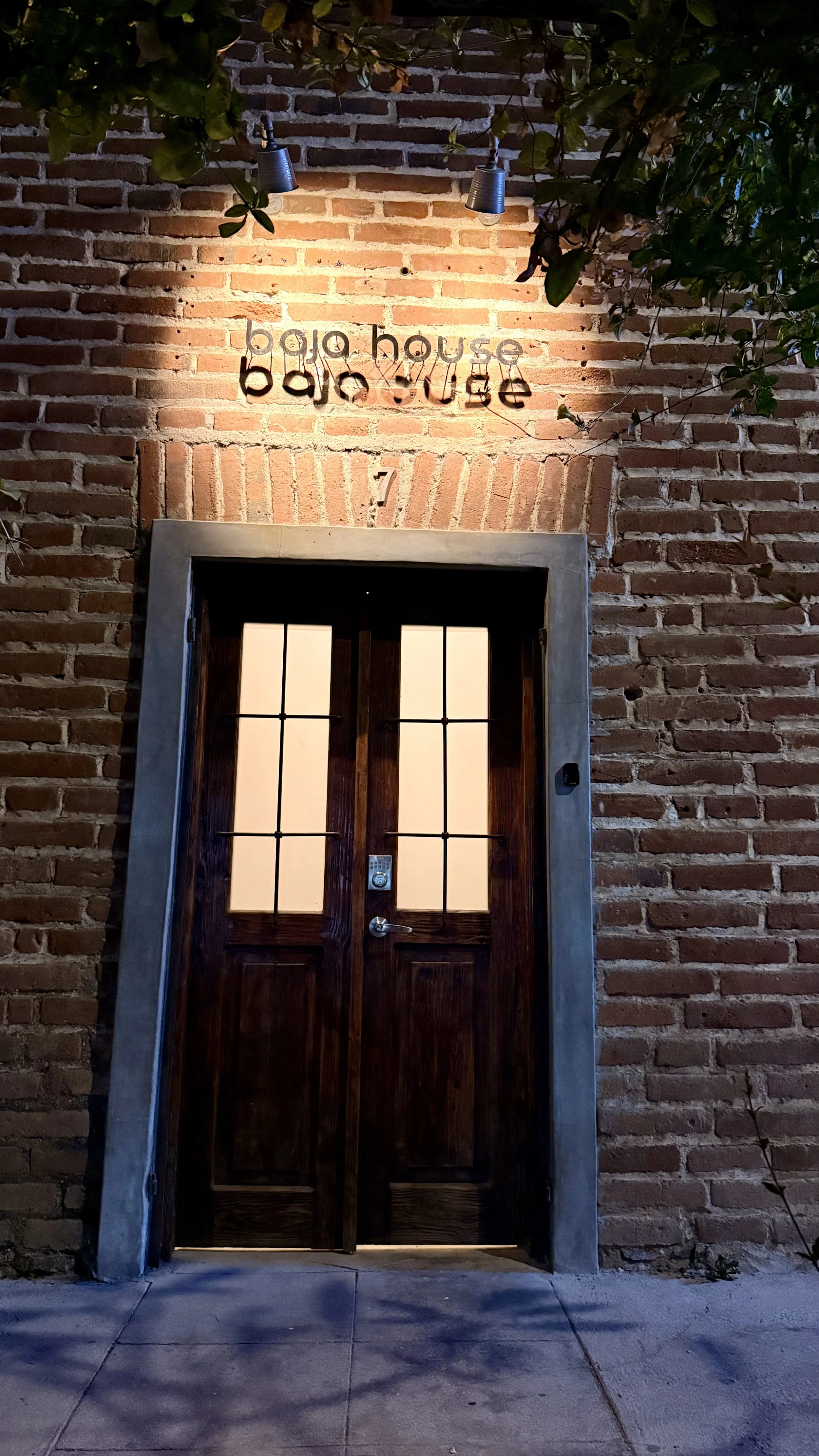 The Baja House front door