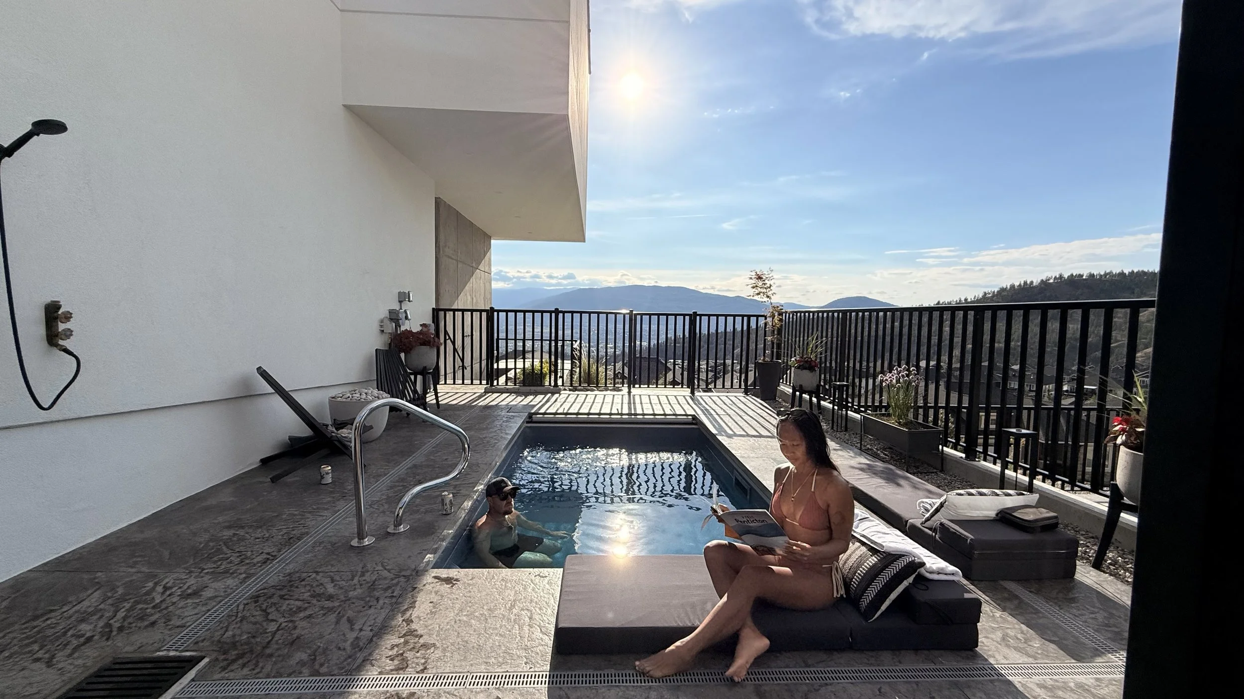 The outdoor pool at Bialto