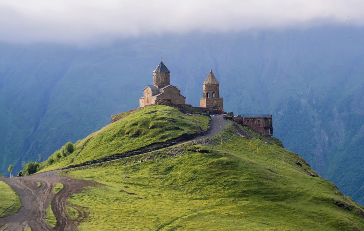 A church in the mountains of Georgia
