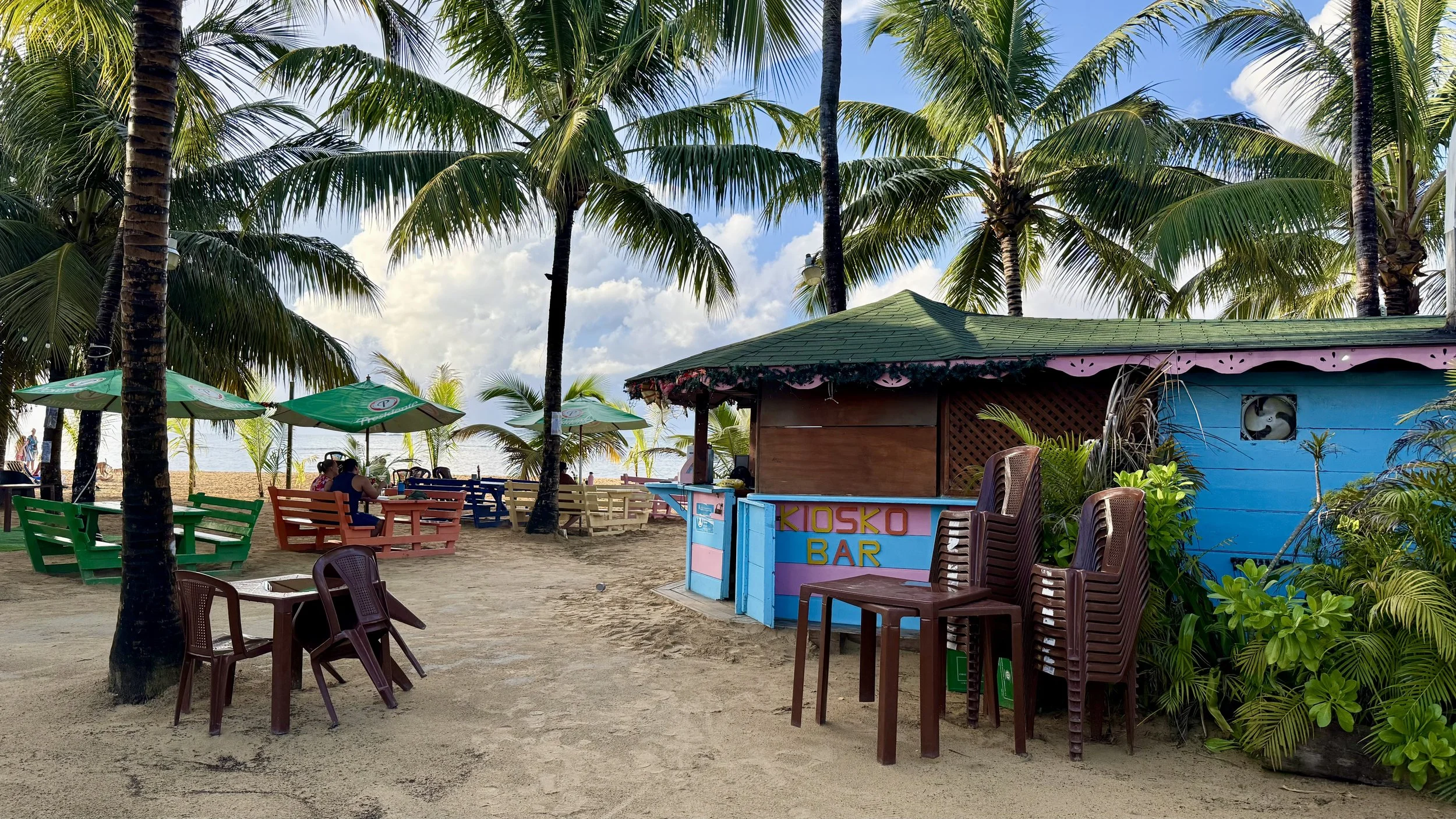 A beach bar in Las Terrenas