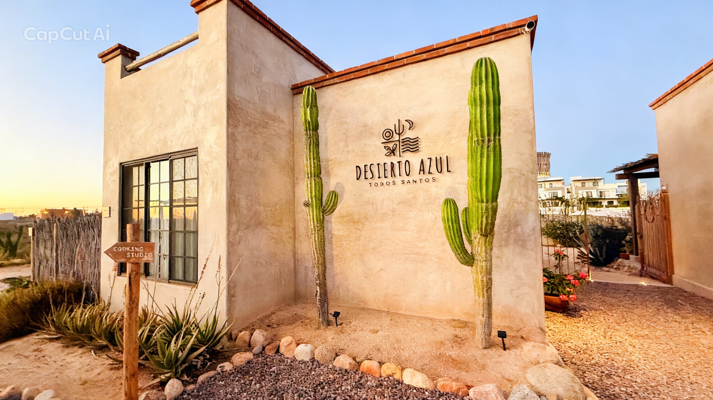 The exterior of Desierto Azul, Todos Santos