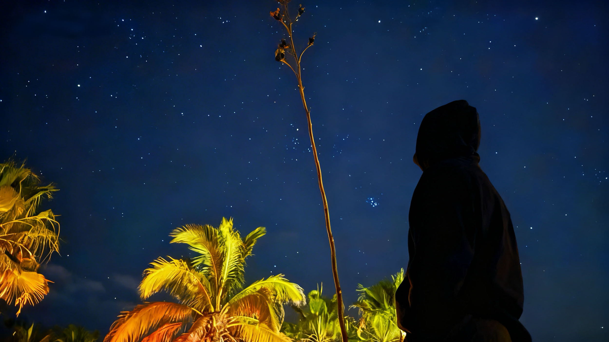 Watching the stars from the top deck at WAMA