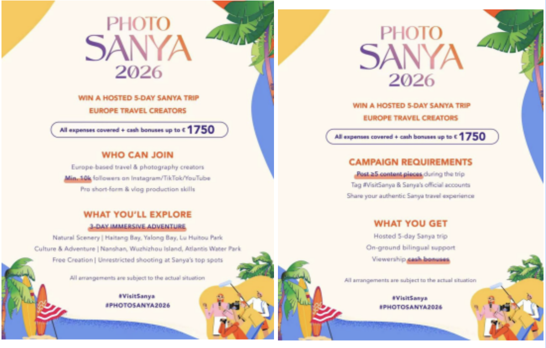 a photo of a certification for a travel creator