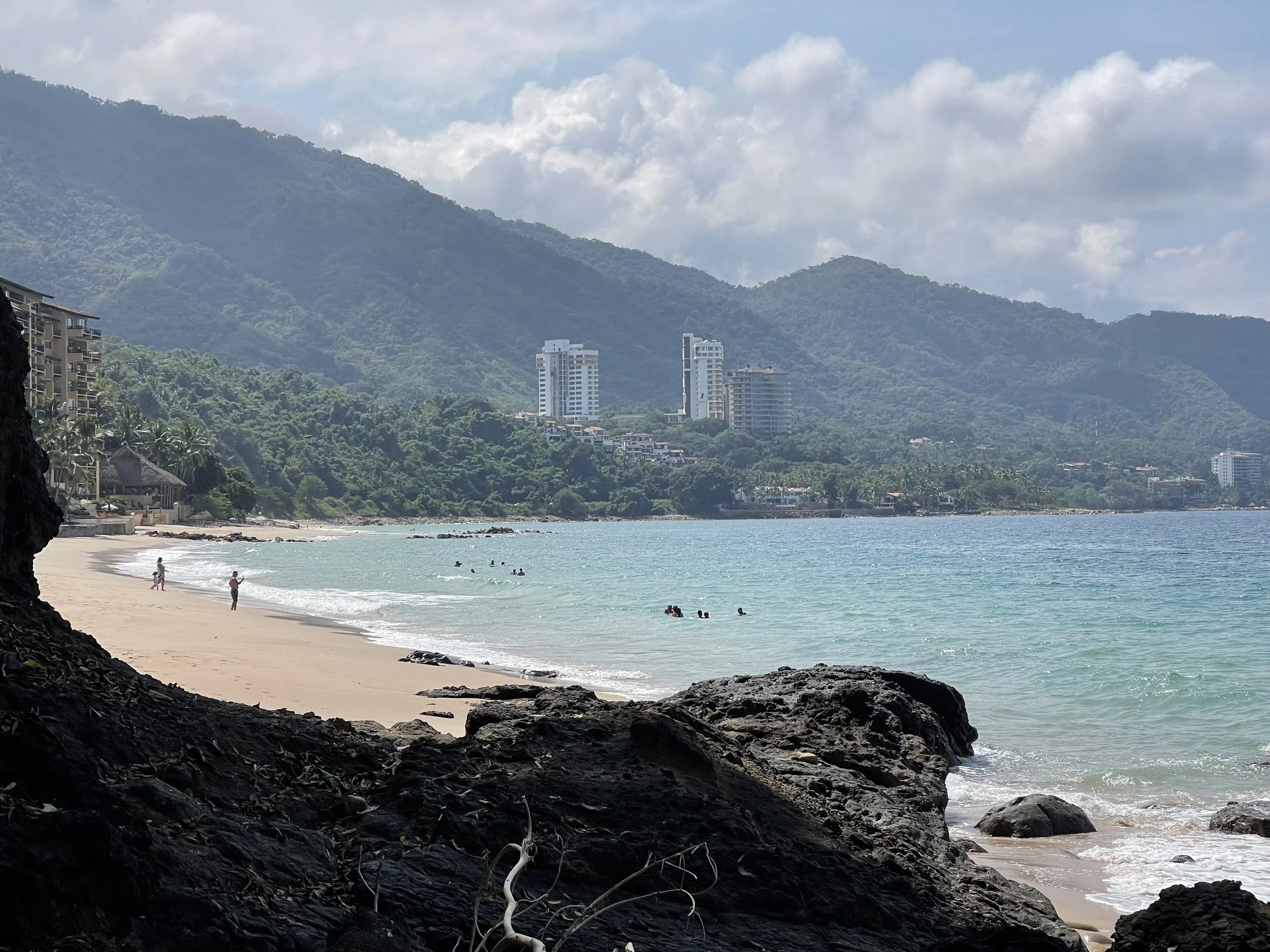 A scenic view from Playa Palmares in Puerto Vallarta