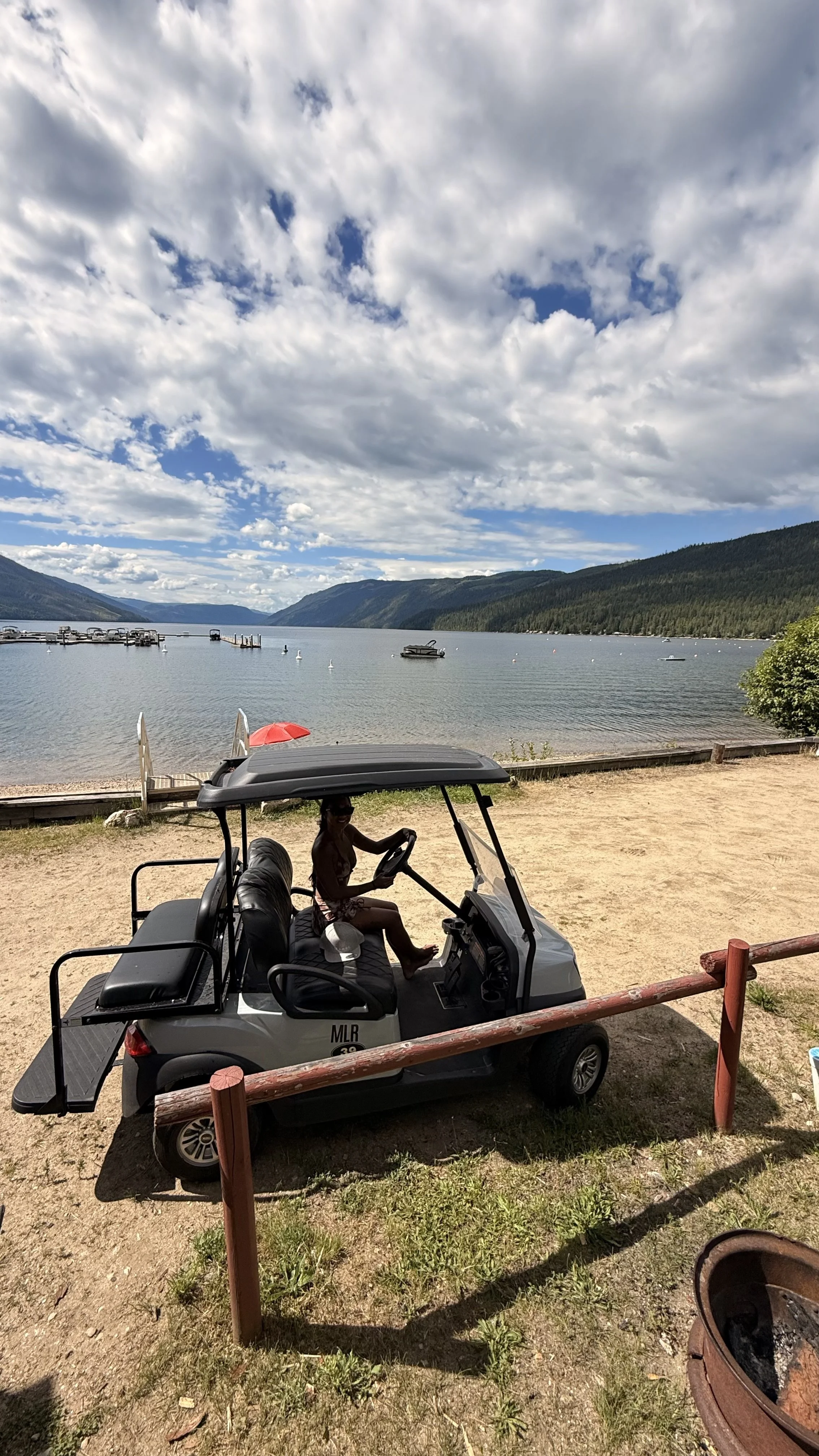 Mabel Lake Resort golf cart