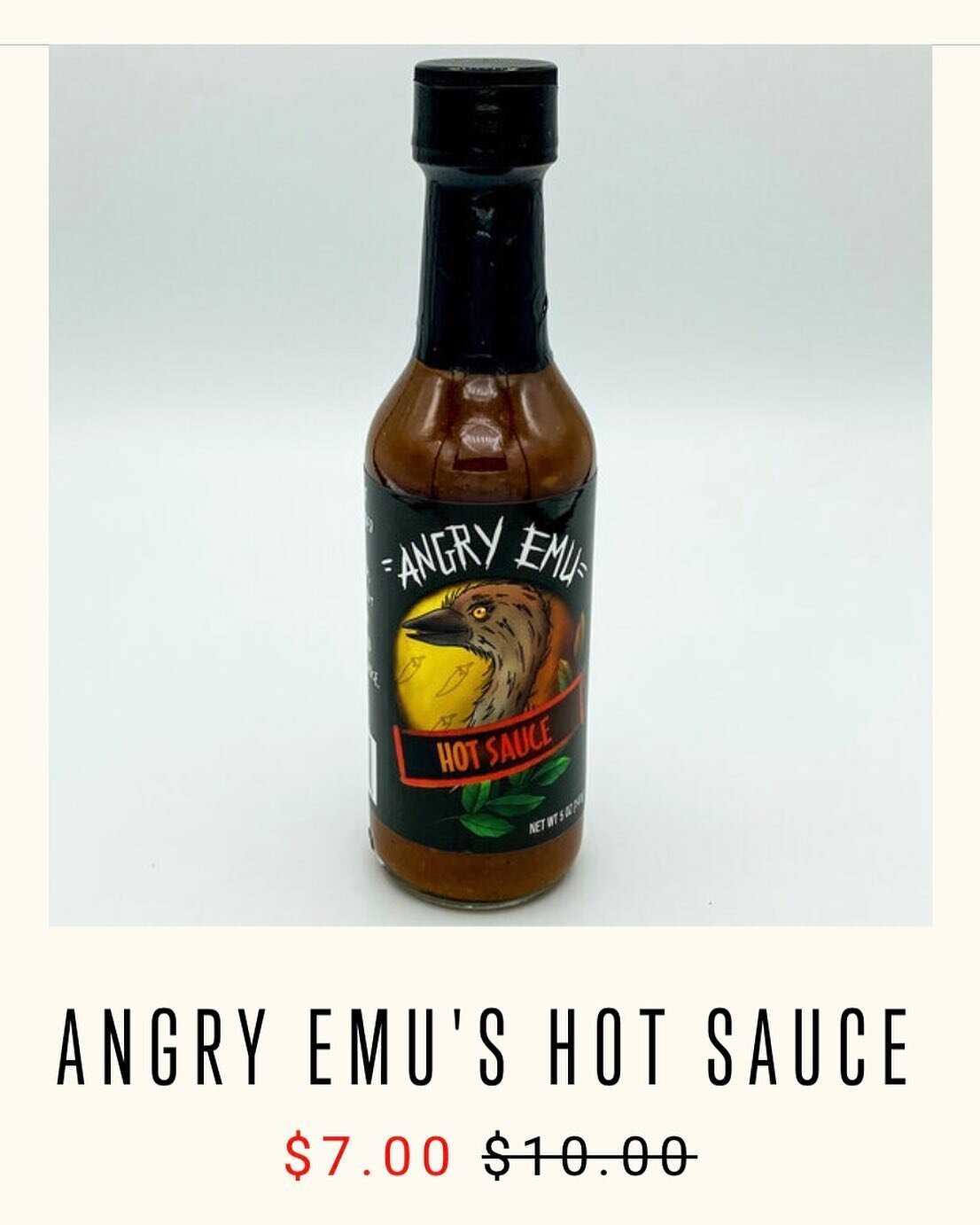 Sale going on now! Angryemusauce.com/products