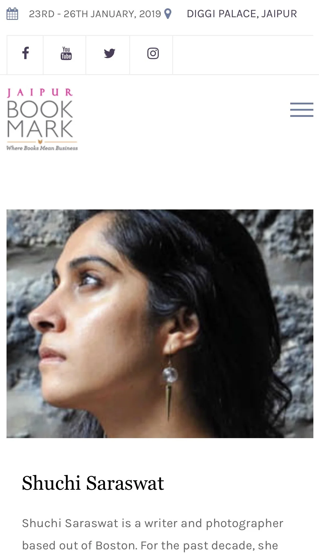 Episode 16: Mini-Edit - Jaipur Literature Festival JLF 2019 with Shuchi Saraswat, book buyer at the Brookline Booksmith