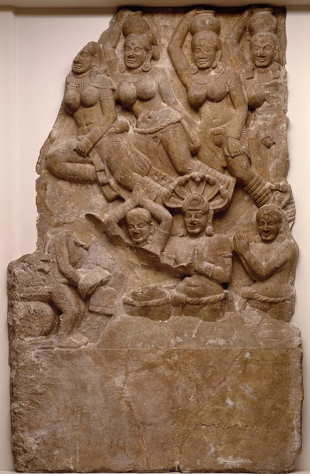 One side of Laura’s favorite object from the MFA, depicting a symbolic representation of the Buddha Slab from the wall of a stupa , about late 1st to early 2nd century A.D. Museum of Fine Arts, Boston