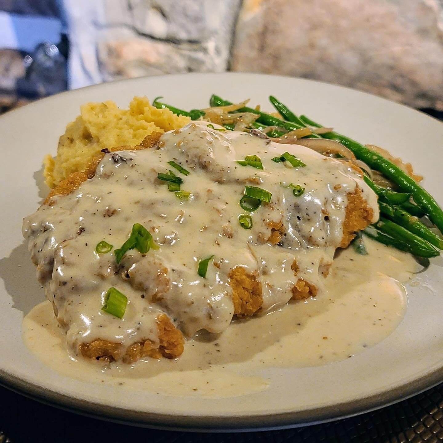 Yippee!! This Sunday is Chicken Fried Steak night as our $18 Sunday Supper. Jeans &amp; boots welcome, fireplaces on, cabin comfort. #lodgestyle #sundaysupper #traditions #december