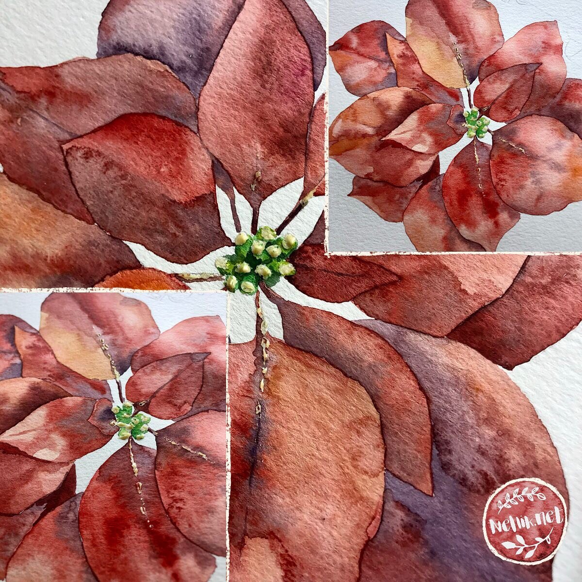 The process of developing floral design. 🌺
.
.
.
.
#paintedflowers
#paintanyway
#dailypainting 
#Nellik
#artlicensing
#ArtLicensingShow
#artforlicensing
#surfacedesign
#ArtLicensing
#artforproducts
#artistsofinstagram
#watercolor
#floralcard
#floral