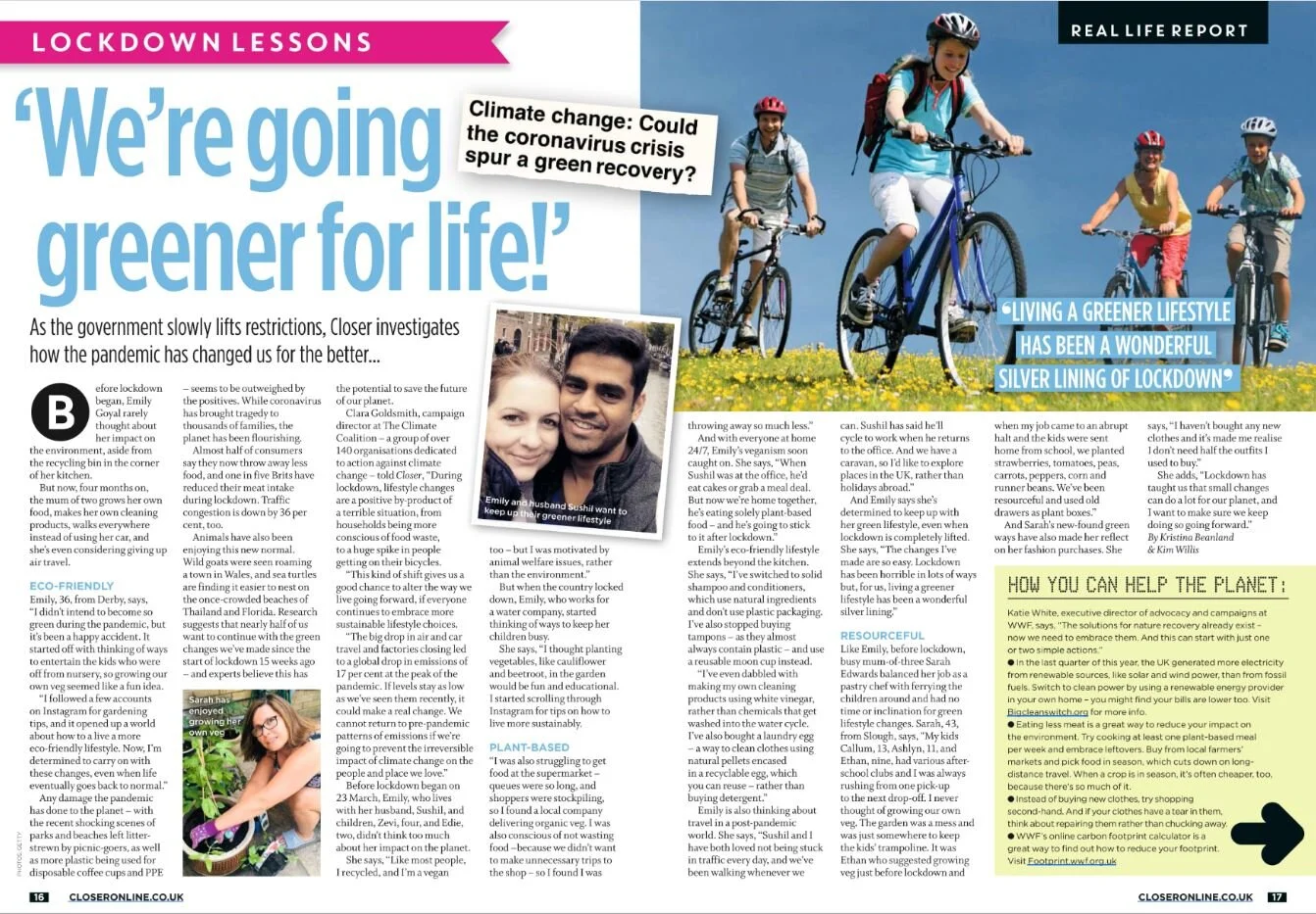 We're going greener for life