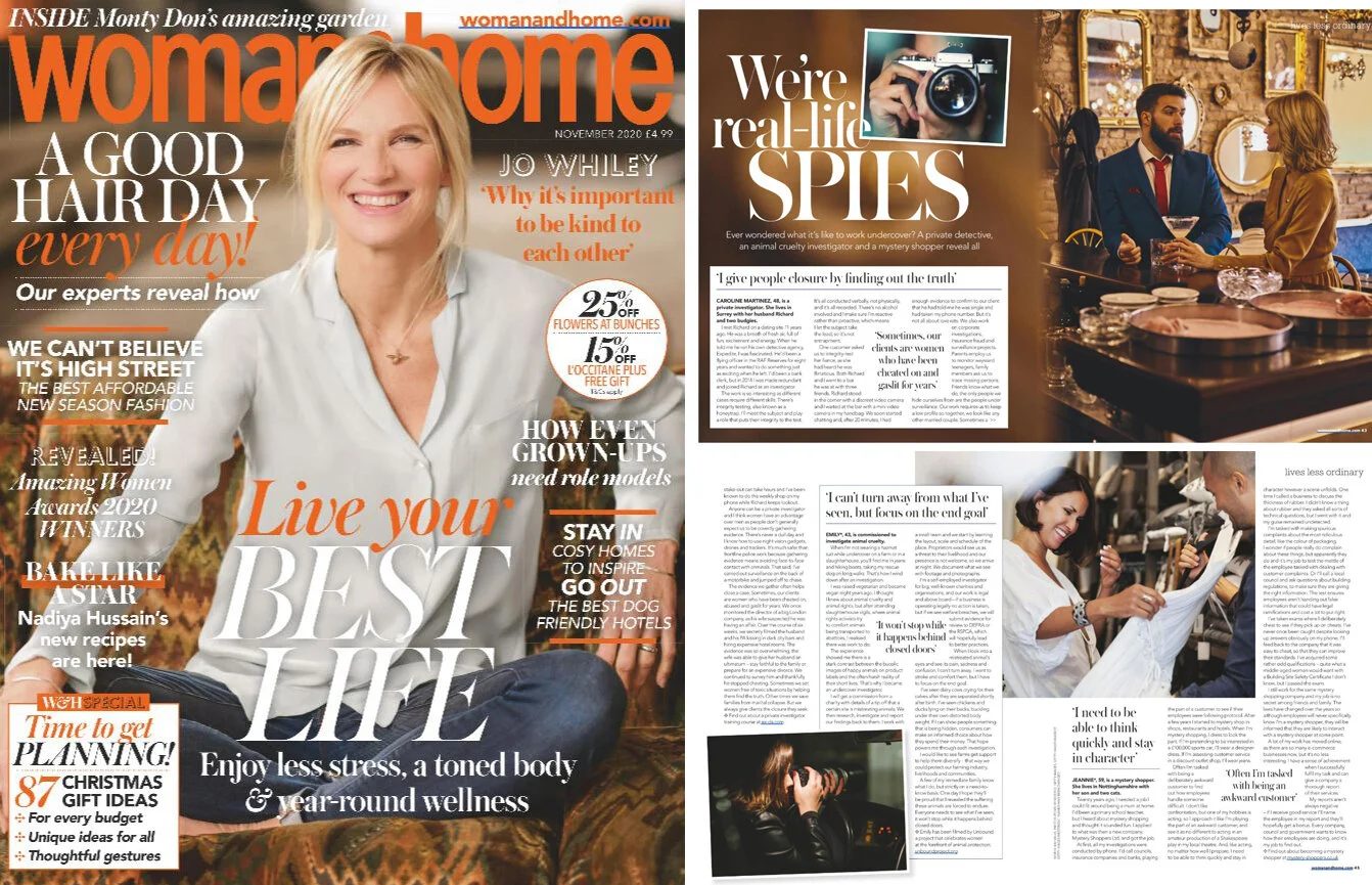 We're real-life spies