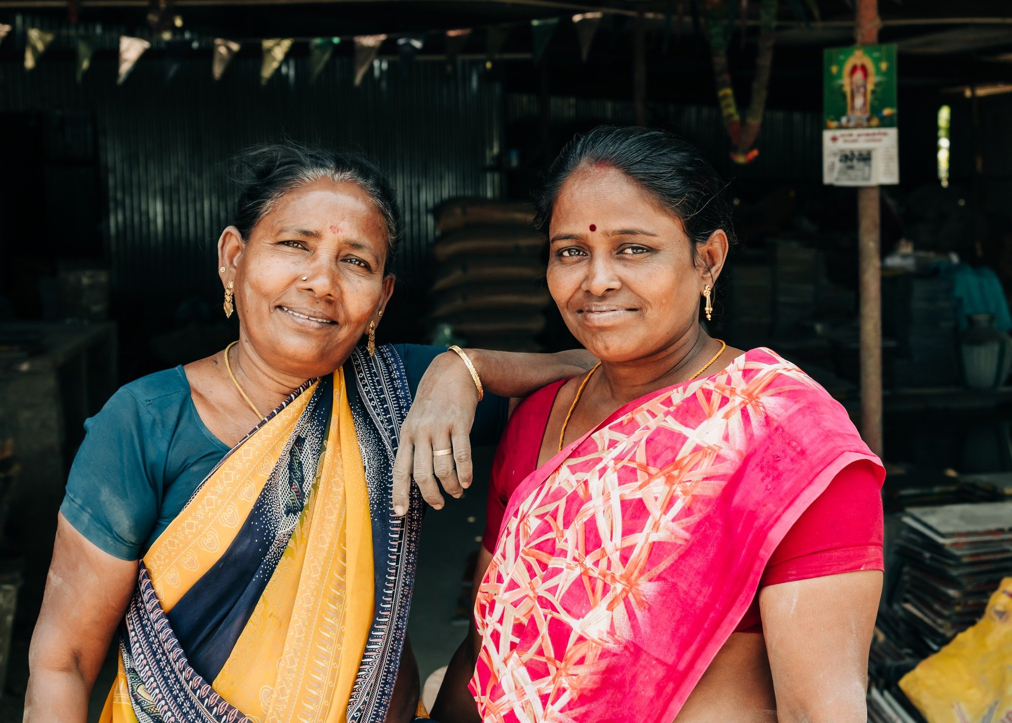 We&rsquo;ve now been traveling with Malika Rajan through South India for more than two weeks, and everything I&rsquo;ve seen and experienced has been incredible. Every day brings something new. Places, people, colors, rhythms.

Women at work in an At