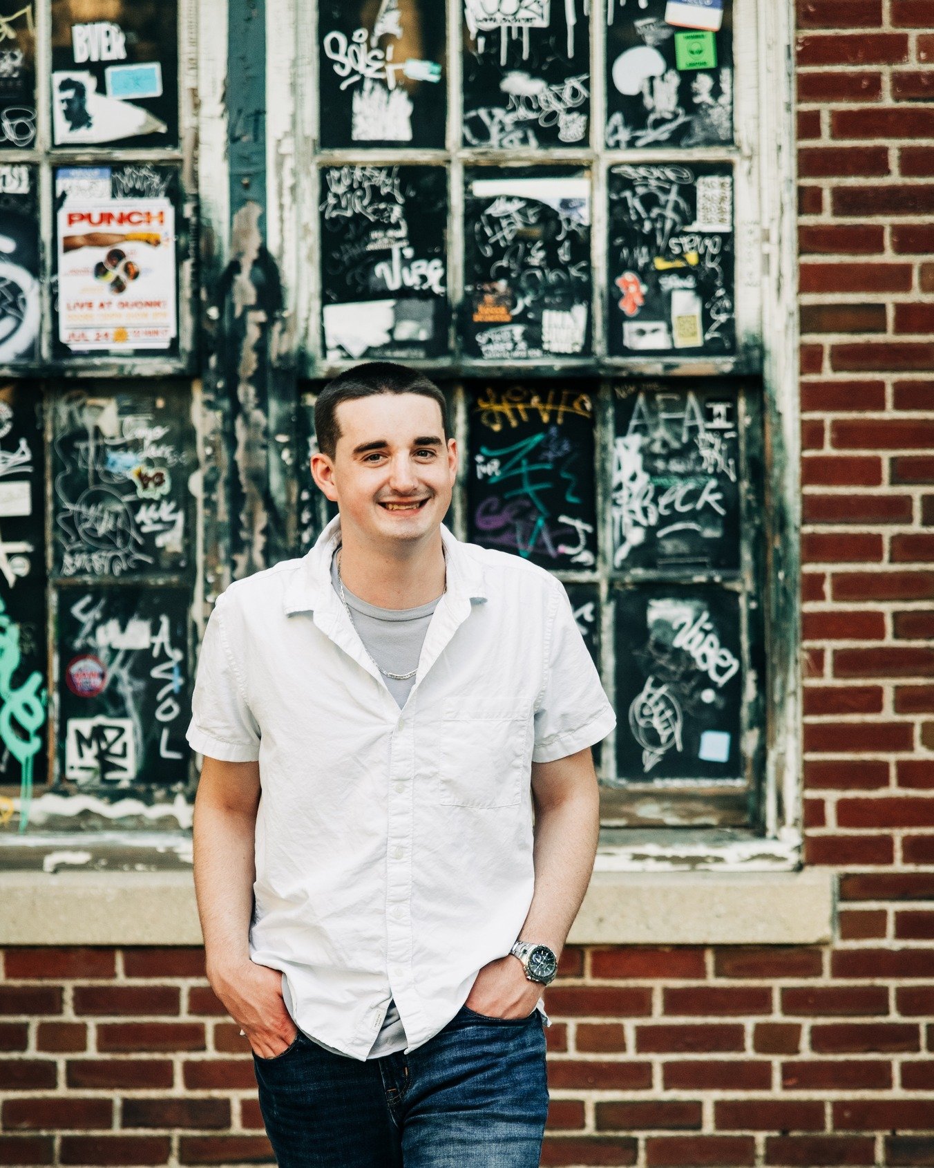 A couple of hours wandering around Northampton with Kevin, finding good light, interesting corners, and a few unexpected spots along the way. 📸🏫

That&rsquo;s what I love about dating profile sessions. We walk, talk, explore, change things up, and 
